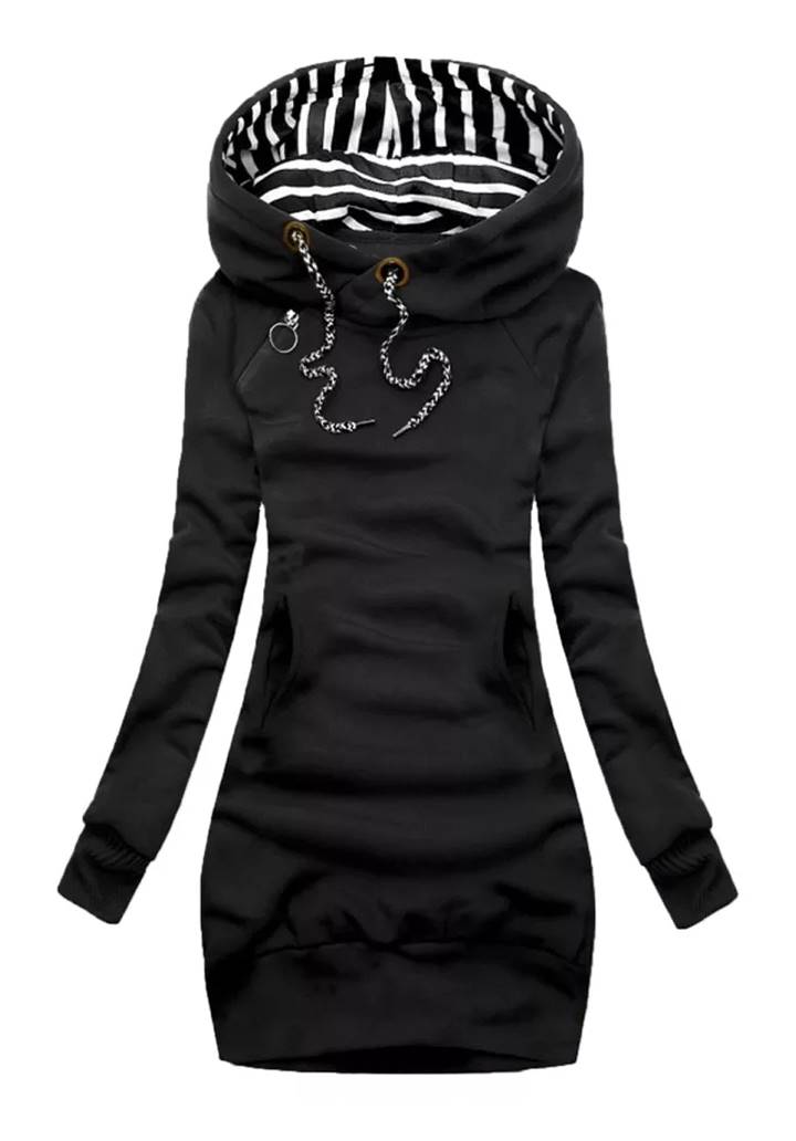 Cepli Basic Sweat Elbise (Siyah) - 1